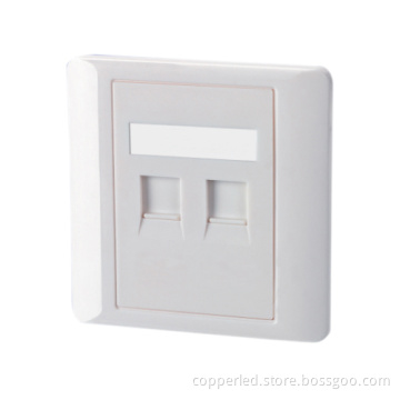 Faceplate 86 Type 2 Port